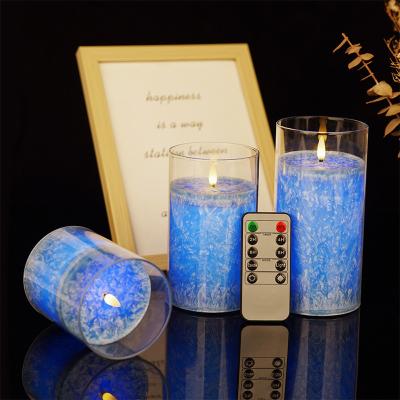 China Dinners Solar Powered Electronic Candles With Artificial LED Glowing Flames for sale