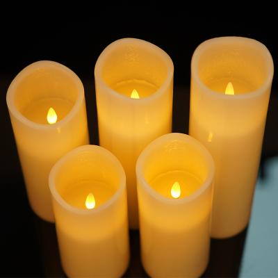 China Velas LED de cera real Velas LED con control remoto y batería en venta