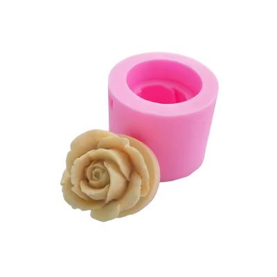 Cina Home Decorazione Stampi di silicone 3D Rosa Fiore Sapone Stampo in vendita