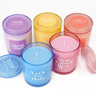 중국 PILLAR Bars Glass Jar Scented Candle Extra Large Highly Scented Luxury Private Label Customizable 판매용