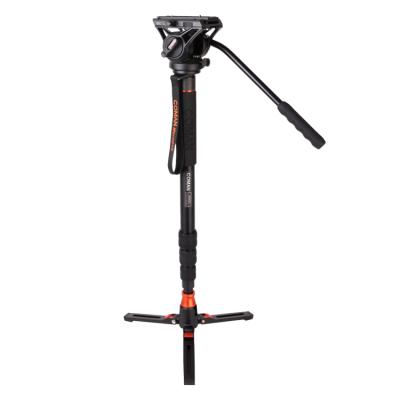 China Professional 90 Degree Tilt DX428AQ5S Coman Carbon Fiber Multifunctional Monopod With Tripod for sale