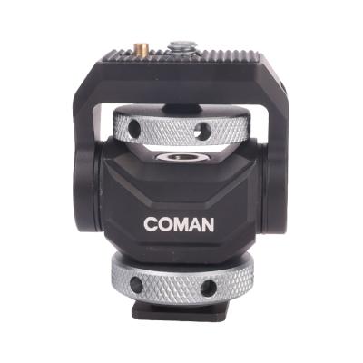 China Video Camera Coman S2 Ballhead Monitor With Cold Shoe Gimbal Stabilizer 180 Degree Adjustable 1/4 Screw for sale