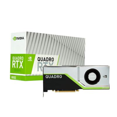 China New Desktop RTX 8000 48 Gigabyte GDDR6 PCIe 3.0 x16 Graphics Cards for sale