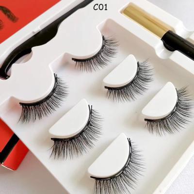 China New Arrival Thick and Loop Magnetic Eyeliner and Magnetic Lashes 5 Magnetic False Eyelashes 3d Magnet Eyelashes for sale