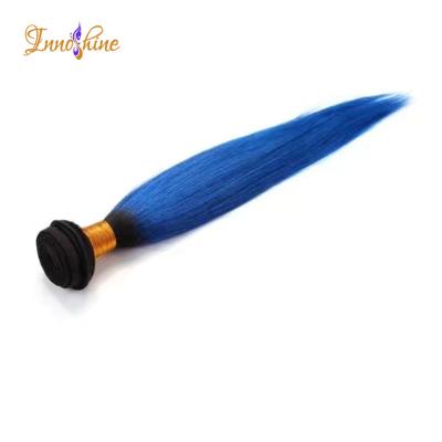 China Aibaba silky straight wave express cheap appeal silk straight black blue ombre synthetic hair weft for sale