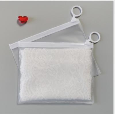 China China Factory Price Design Matt Finish Plastic Moisture Proof Zip Lock Packaging Customized Bag With Ring For Women for sale