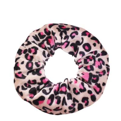 China 2020 Fashionable Large Amazon Hair Scrunchies Girls Leopard Cheetah Hair Ring For Party Gift for sale