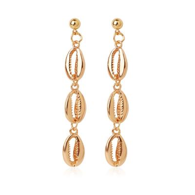 China Boho Jewelry CLASSIC Imitation Gold Pearl Natural Long Earring For Women Dangle Statement Earrings For Women Girls for sale