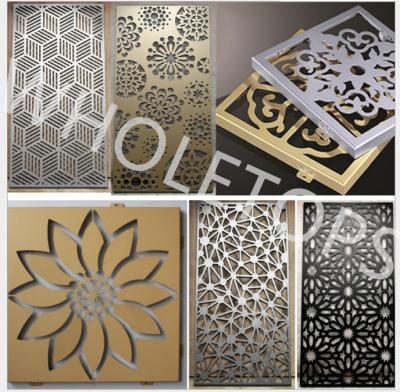 China CNC Laser Cut Aluminum Panel 8.0mm For Exterior Decoration for sale