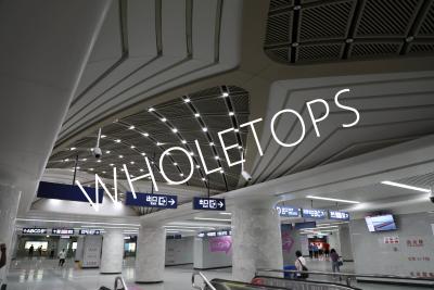 China 1100 Aluminum 8.0mm Laser Cut Facade Panels / Sgs For Wuhan Metro Caidian Line Crab Point Station for sale