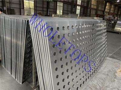 China Width 600mm-1400mm Perforated Aluminum Panels Cladding with Square Round Slotted Holes for sale