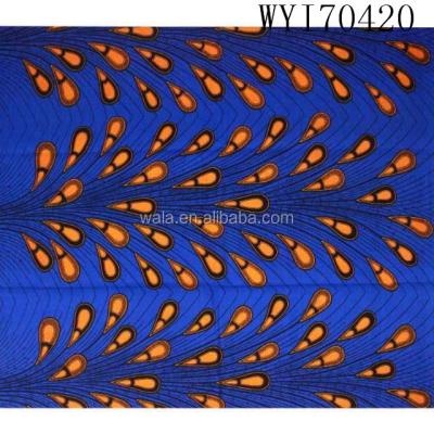 China WYI70420-(1) Anti-Static Real Wax African Wax Prints Fabric 100% Cotton for sale