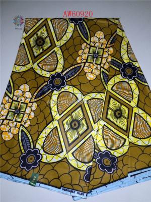 China Anti Static For Nigeria Party Cotton Wax Print Fabric African And Hollands Style With Sunflower Pattern AW60920 (127) for sale