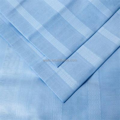 China Other high quality cotton fabric atiku fabric muslim garment fabric simple sky blue cotton atiku for sale