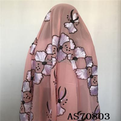 China AS70803 Fashion Big Net Scarf / Net Tulle Scarf With Stones Fashion Women Dubai Muslim Scarf for sale