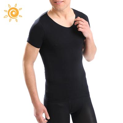 China Anti-pilling Diet Shaper As Seen On TV Cheap Wholesale Mens Tight Short Sleeve China T-Shirt for sale