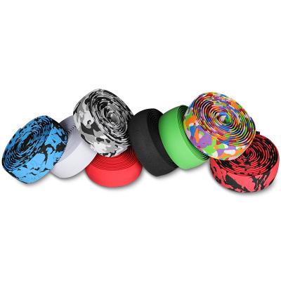 China MTB & 2 X New Road Bike Recycling Hot Selling Bicycle Grip Wholesale Bicycle Grips Sports Cork Handlebar Tape + Bar (8 Pure Colors) for sale