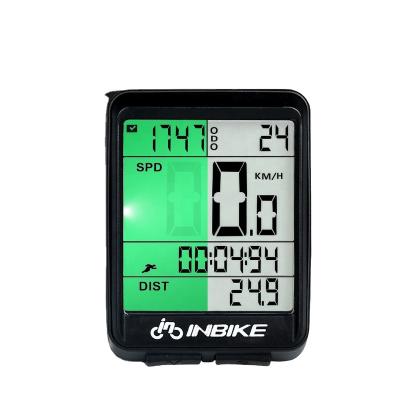 China Universal Electric Bike Recycling Tachometer Waterproof Radio Bike Computer Bicycle Timer Mountain LCD Display New for sale