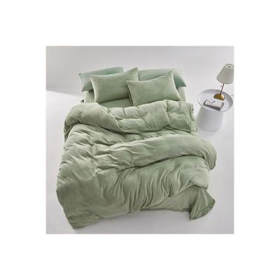 China High Gram Weight Milk Wool Winter Sheet Sets Nondisposable Silky Bedding Flat Sheet for sale