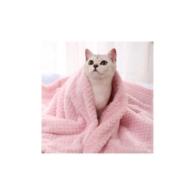 China Breathable Custom 100% Polyester Super Soft Pet Blankets Shear Wholesale Pet Blanket for sale