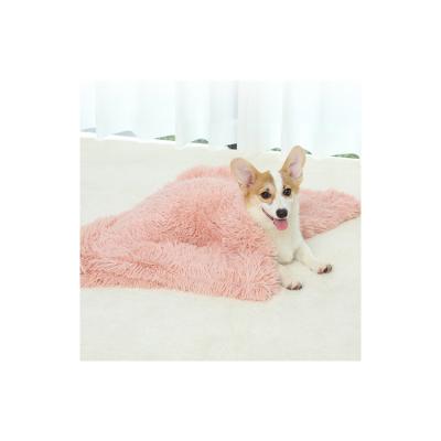 China Custom Made Duplex Breathable Pet Blankets Wholesale 100% Polyester Plush Luxury Pet Blanket for sale