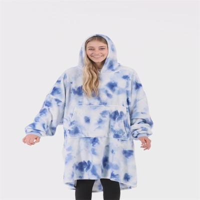 China QUNYING Plain Blanket Factory Direct Wholesale Custom Blankets Throw Hoodie Blanket Fluffy Comfortable Wearable Adult One Size Fits Most for sale