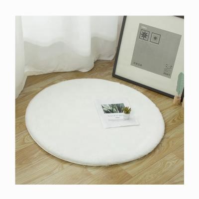 China Non-slip hot sale cheap custom round shape extra thick single rugs 100% polyester for sale