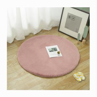 China Hot Selling Nordic Faux Rabbit Fur Living Room Bedroom Carpet Non-slip Wholesale Customized for sale