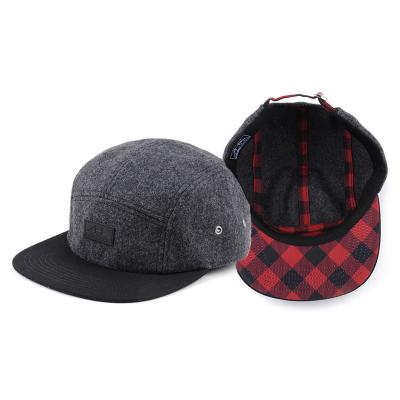 China Fashion 5 Panel Hats & COMMON Camper Hat / Wool 5 Panel Hats / Custom 5 Panel Hat for sale