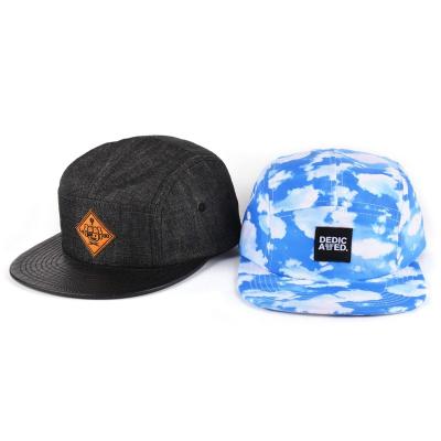 China COMMON Snapback 5 Panel Fashion Custom Buckle Label Unstructured Hat for sale