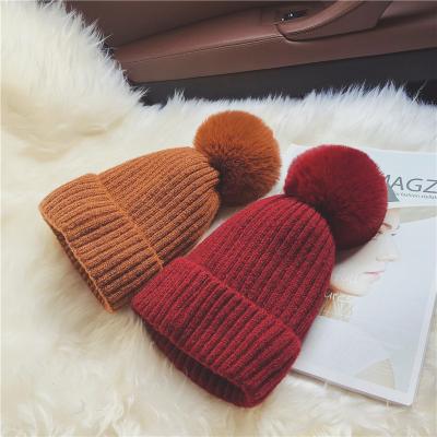 China JOINT wholesale cheap high quality beniae, pom knit beanies custom made for sale