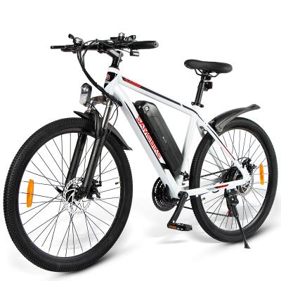 China Aluminum alloy 26 inch electric bike with 350W motor folding 36V 10AH lithium battery bicycle city electric bikes for sale