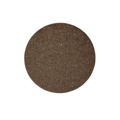 China Eco Sustainable Non-Slip Cushion Natural Rubber Custom Printed Round Cork Mat for sale