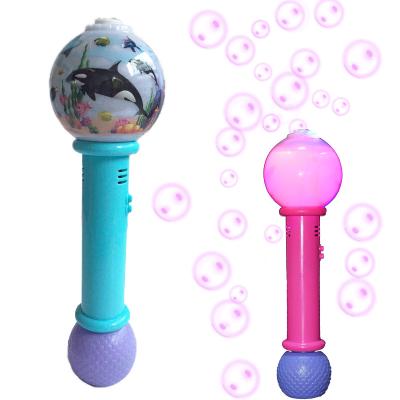 China ABS+PS Big Electric Soap Bubble Unicorn Bubble Pink Princess Led Flashing Light Bubble Magic Wand For Kids for sale