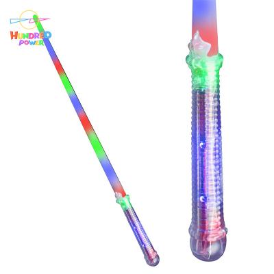 China ABS+PVC 12 LED Saber Metal Toys Gift RGB Lightsaber Strength Lightsaber Color Changing With Sound Blaster Light Sound Flash On Clash Light Saber for sale