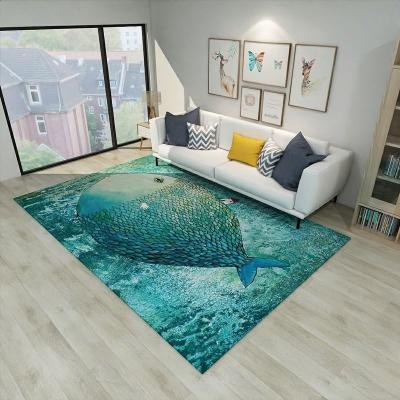 China New Stain Resistant Design Modern Minimalist Soft Home Carpet Printed Blanket For Living Room for sale