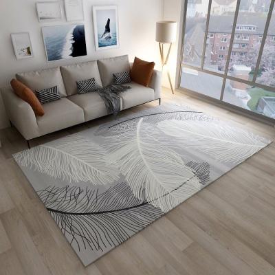 China Stain Resistant Hot Selling Modern Designs 3d Nonwoven Printed Living Room Carpets Home Blankets for sale