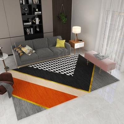 China Stain Resistant Factory Supply Modern 3d Printed Soft 100% Polyester Living Room Carpet Bedroom Floor Blanket for sale