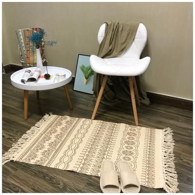 China 2022 New Style Washable Cotton Kilim Boho Area Rug Modern Persian Hand - Woven Rug For Home Room for sale