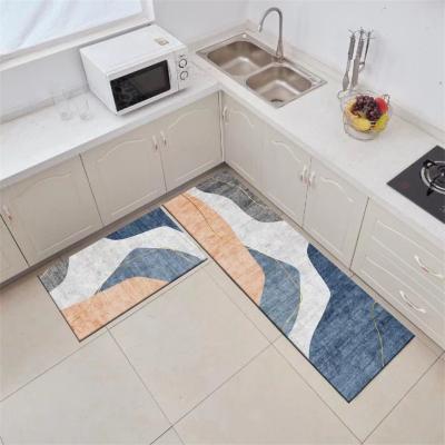 China Hot Selling Printed Stain Resistant Amazon Mat Kitchen Rug Anti Slip Door for sale