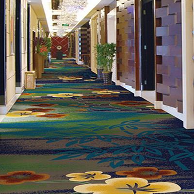 China Stain Luxury Hotel Fire Resistant New Design Ballroom Hallway Woven Wall To Wall Decorative Carpet for sale