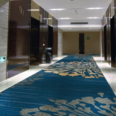 China Stain Resistant Hot Selling Modern Design Hotel Corridor Cover Luxury High Quality Printed Home Woven Wall To Wall Carpet for sale