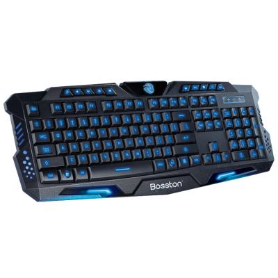 China ABS Plastic 3 Color USB Backlight High Quality Multimedia Led Illuminated PC Gamer Keyboard for sale