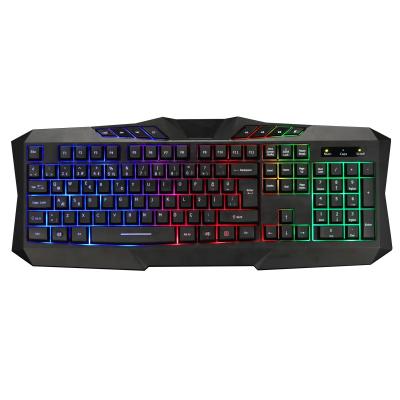 China Gaming Games BOSSTON Gaming Keyboard 104 Keys Keyboard Gamer Gaming Backlit Lighting Multimedia Keyboard for sale