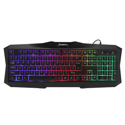 China 2021 Factory Price ABS Plastic LED Light Gaming Bottom Keyboard Teclado for Laptop and Computer for sale