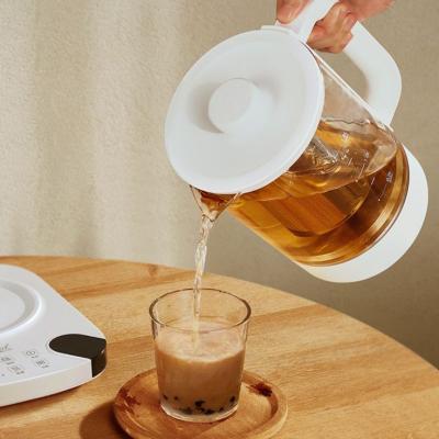 China Keep Warm Wholesale Electric Temperature Control Glass Chinese Tea Kettle with 304 Stainless Steel Heating Plate for sale