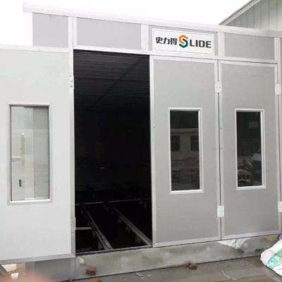 China Spray Booth China SLD-E30 Burner Car Paint Spray Booth Electric Diesel Auto Paint Room For Sale for sale