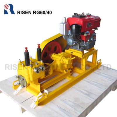 China Grout Double Acting Cement Slurry Grout Pump / Single Piston Grouting Machine for sale