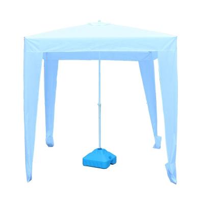 China High Quality Outdoor Furniture Sunscreen Large Umbrellas Cheap Wholesale Four Square Beach Umbrellas for sale