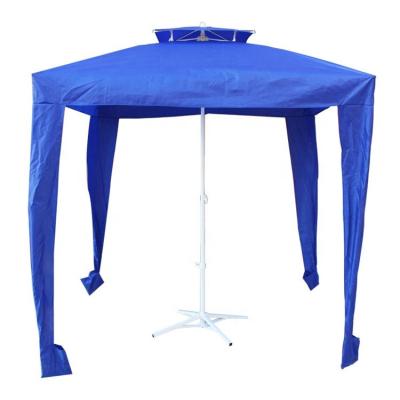 China Outdoor Furniture Wholesale Oxford Sunscreen Square Beach Umbrella High Quality Waterproof Light-blocking Big And Cool Sun Umbrella for sale